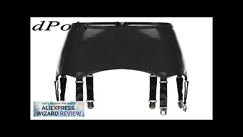 Women Wet Look Patent Leather Garters Clubwear High Waist Suspenders Skirts Review