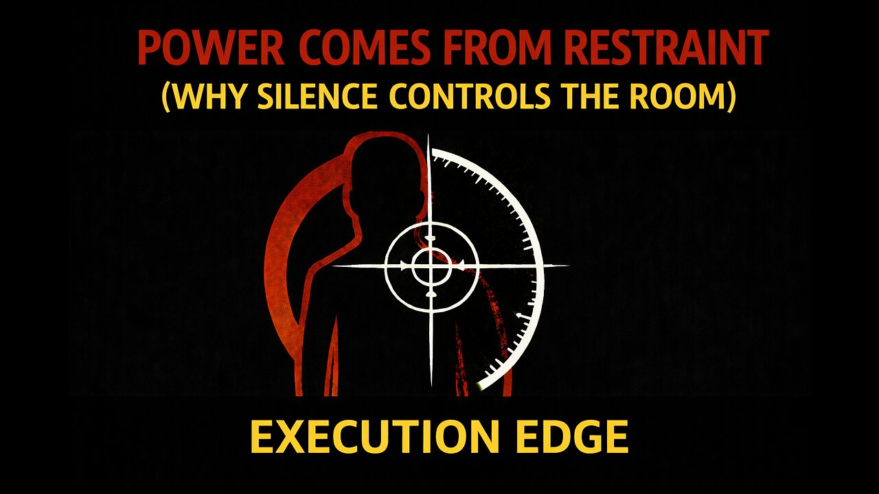 Power Comes From Restraint | Why Silence Controls the Room