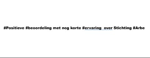 #Positieve #beoordeling met nog korte #ervaring over Stichting #Arbe