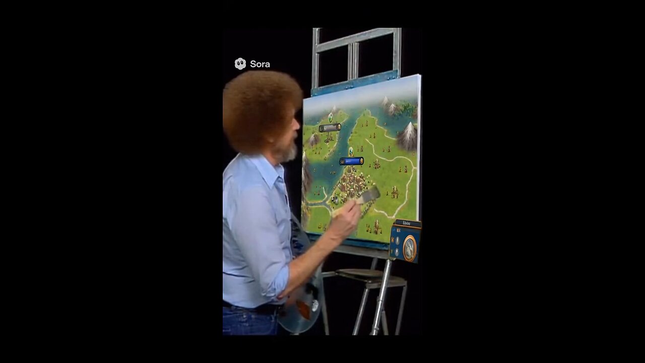 Bob Ross and his happy Civilization