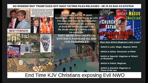 NO WONDER WHY TRUMP DOES NOT WANT VICTIMS FILES RELEASED - HE IS AS BAD AS EPSTEIN