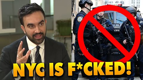 Mumdummy reaffirms push to DISMANTLE the NYPD's anti-riot unit as sirens blare in the distance