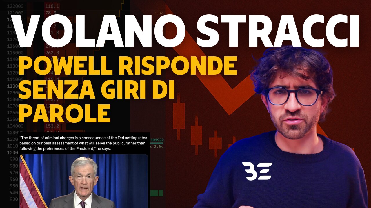 🚨 VOLANO STRACCI: POWELL NON LO SOPPORTA PIÙ E BITCOIN/ORO/ARGENTO VANNO SU!