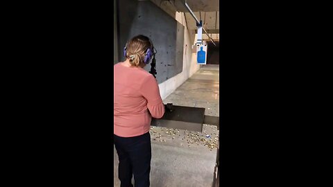 Lady and her AR-15/22 range day