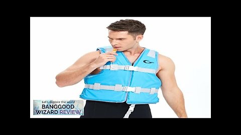 Water Sports Safety Jacket Men And Women Fishing Vest Whistle Life Jackets Review