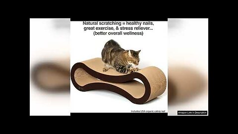 PetFusion Ultimate Cat Scratcher Lounge, Reversible Infinity Style in Multiple Colors. Made Review