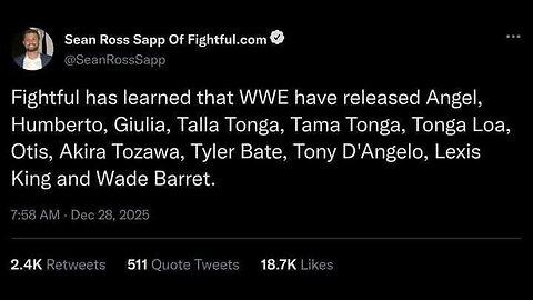 Sean Ross Sapp Gets EXPOSED for Fake WWE Release News — Total Disaster! #shorts