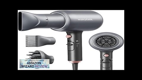 Wavytalk Ionic Hair Blow Dryer with Diffuser for Curly Hair Professional Salon Review