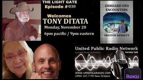 THE LIGHT GATE EPISODE #030: TONY DITATA