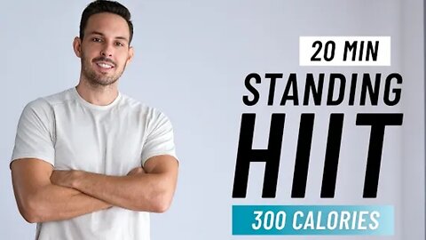 20 Min Hit Cardio Workout - ALL STANDING - Full Body, No Equipment...