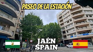 Exploring Jaén Spain: City Walking Tour Along Paseo de la Estación