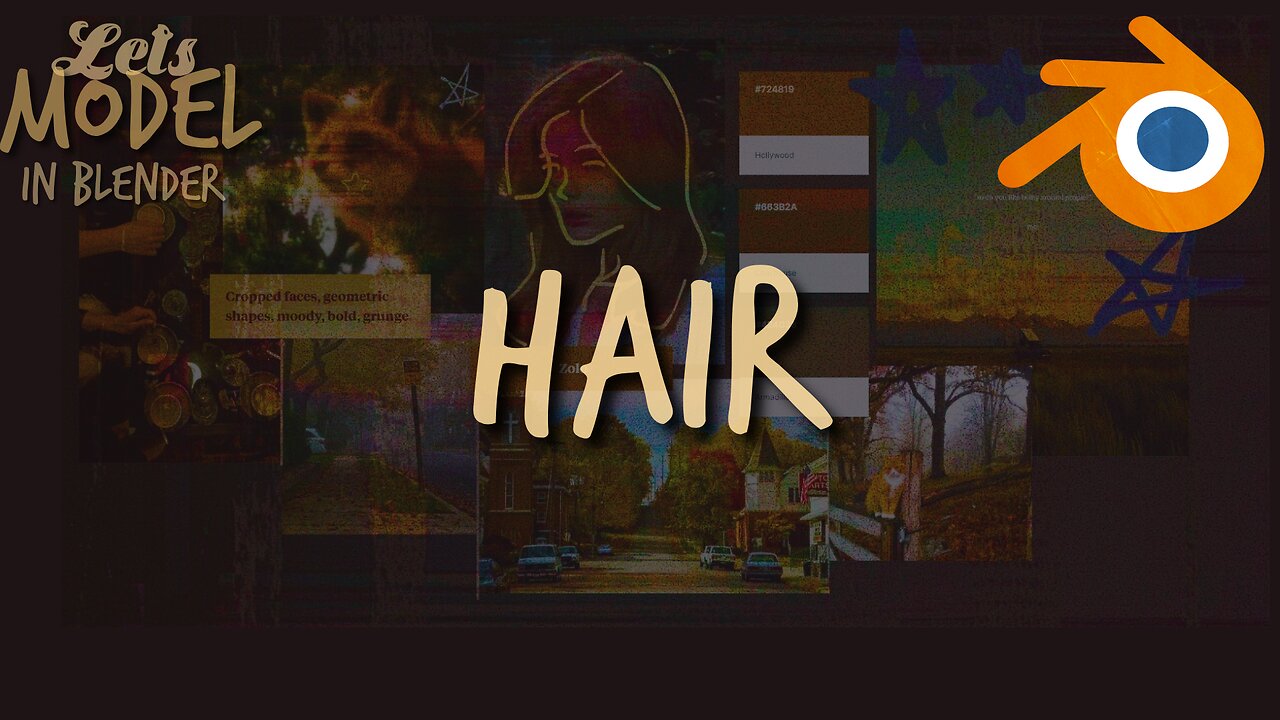 modeling hair