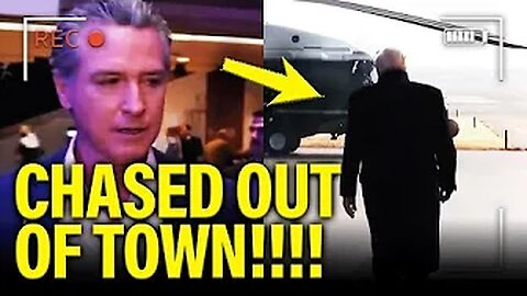 Trump GETS SCARED as Gavin CHASES HIM OUT of SUMMIT!!!