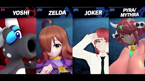 Black Birdo vs Wiz & Makima & Cow Pyra [MAKI SSBU Member Request - LIMITED INPUT]