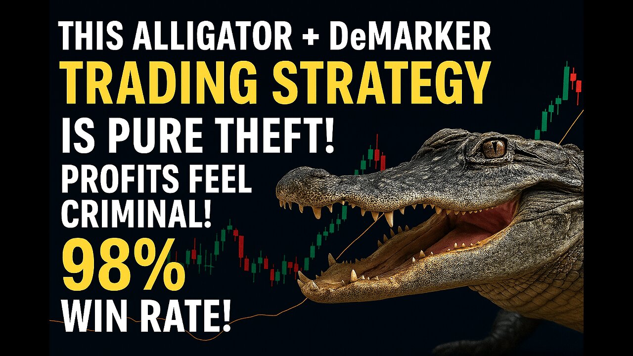 This Alligator + DeMarker DAY TRADING STRATEGY is PURE THEFT! Profits Feel CRIMINAL! 98% WIN RATE!