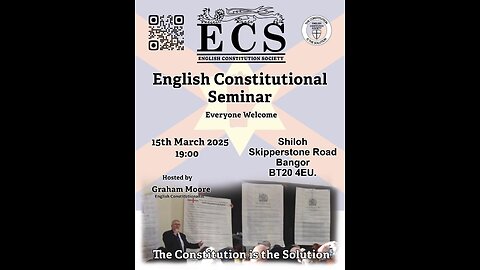 Constitutional Seminar Northern Ireland 15th March 2025 - Your Rights. God given rights. Part 2