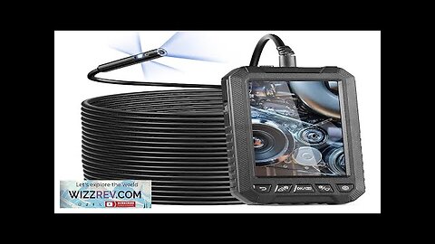 VEVOR Endoscope Camera with Lights Triple Lens Borescope 49.2FT Cable 5" Screen Review