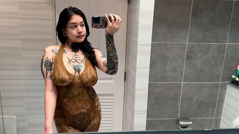 See Through Fishnet Try On Haul On Curvy Body