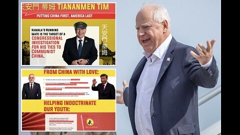 4:45 liberal hypocrite satanic democrat cult klan tampon tim walz deeply connected china ties