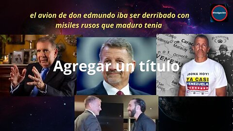 el avion de don edmundo iba ser derribado con misiles rusos que maduro tenia