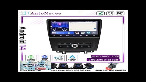 Android 14 For Ford Mustang V S-197 2009 2010 2011 2012 Review