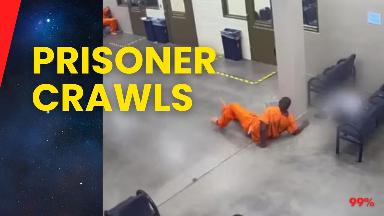 Prisoner Crawls Past Guard to Reach Female Inmate: Shocking Incident Caught on Camera!