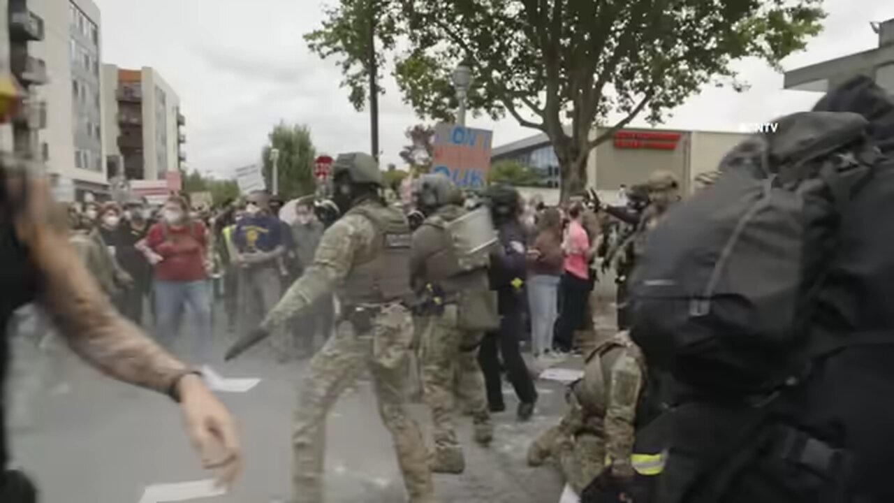 TEAR GAS and Arrests Portland ICE Facility