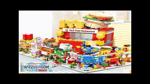 DIY Architecture Store Street View Food House Building Blocks Kit Girls Bricks Review