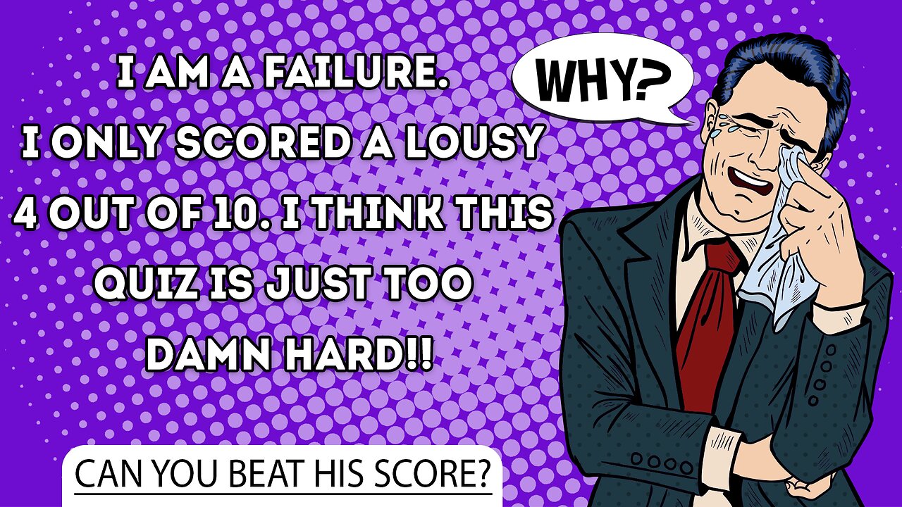 We think you aren't a failure but can you prove us?