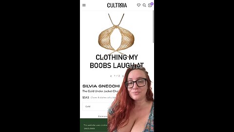 Boob claymore go! #stupidrichpeoplefashion #clothingmyboobslaughat #bigboobproblems #fashion