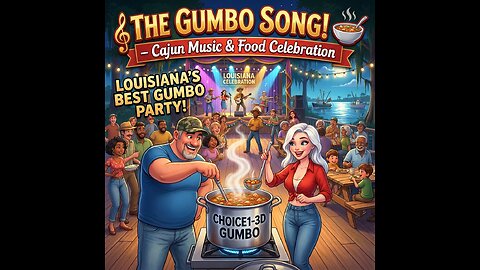 Cajun Gumbo Song 🍲 | Southern Cooking Music Video & Food Celebration