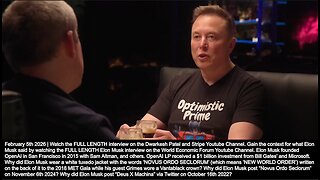 Elon Musk | "As Soon As You Unlock Digital Human You Basically Have Access to Trillions of Dollars of Revenue. Grok Would Orchestrate the Behavior of the Optimus Robots. Tesla Self-Driving...Feels Sentient." - 2/5/26 + Rev: 18:21-23?