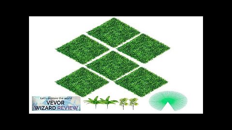 VEVOR Artificial Boxwood Panels 6 PCS 20"x20" Boxwood Hedge Wall Panels PE Review