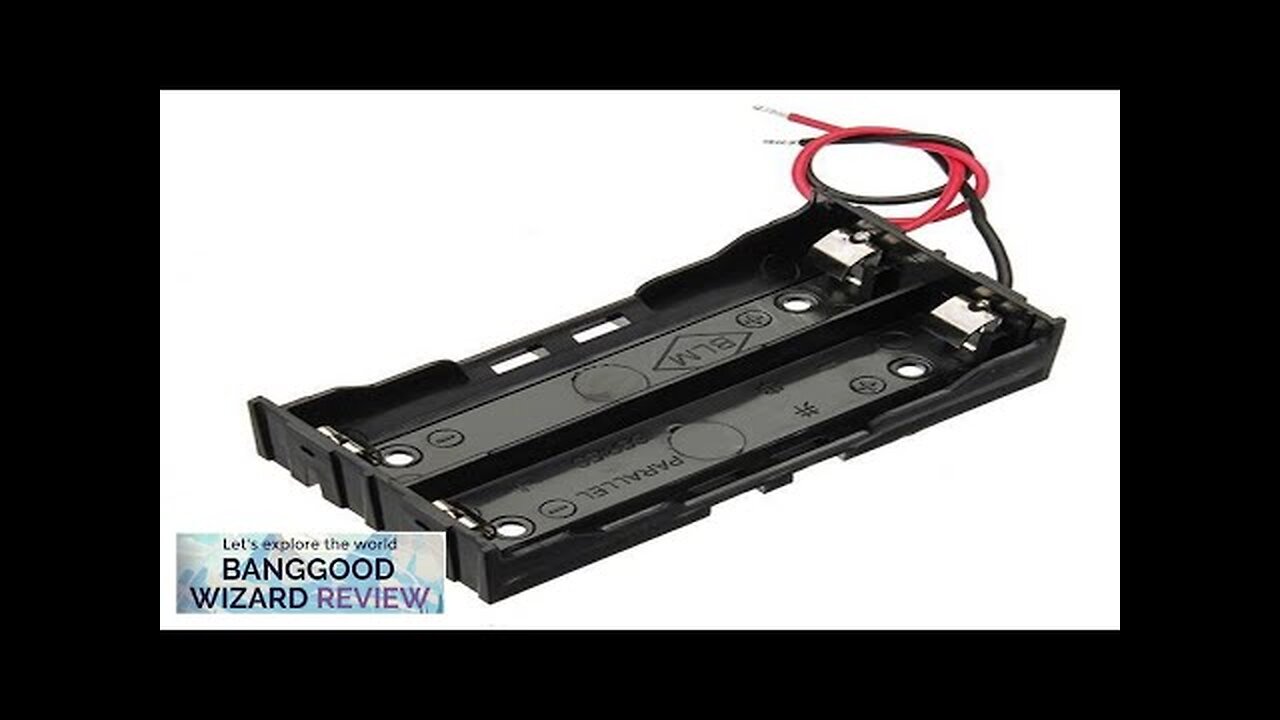 DIY DC 7.4V 2 Slot Double Series 18650 Battery Holder Battery Box Review