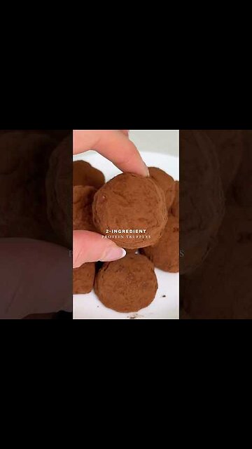 2-Ingredient Low Carb Chocolate Truffles!