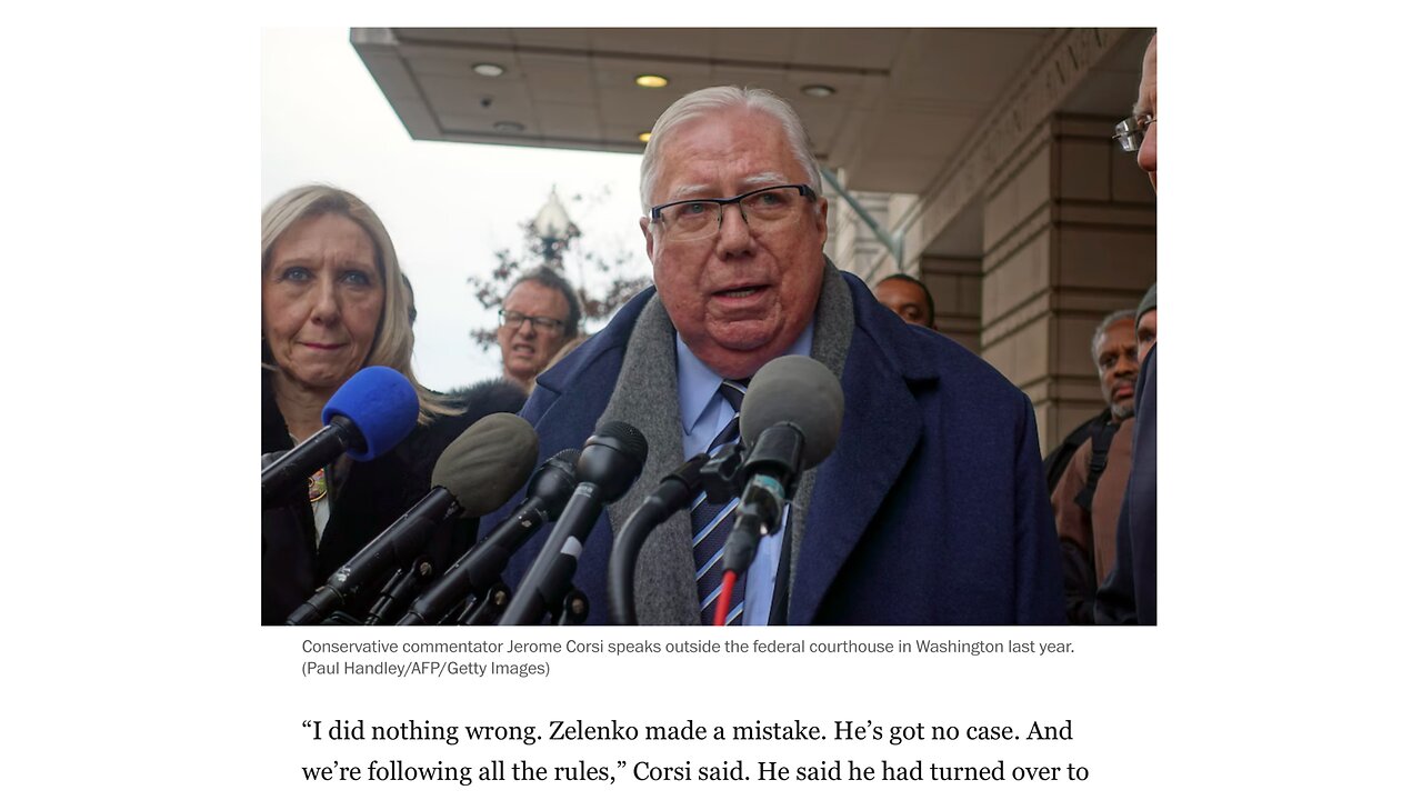 Did Jerome Corsi set up Dr. Zelenko to be interrogated by the feds? For Bannon?