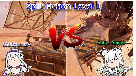 vtubers Shirayuri Lily & Satou Anime vs Split fiction lvl 1