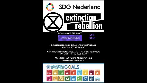 Extinction Rebellion (ER/XR) is een 100% SDG Programma van de Verenigde Naties = Agenda 21