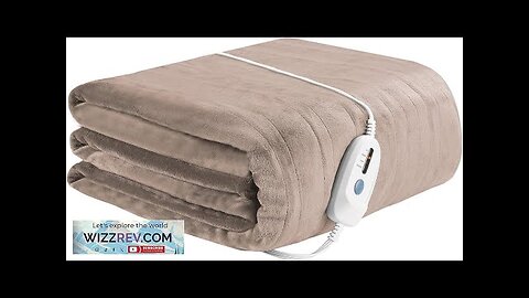 Electric Blanket Heated 72" x 84" Full Size Flannel Heated Blanket Review