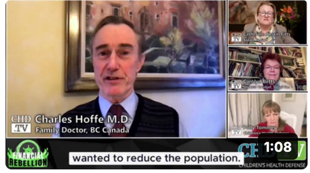 Dr. Charles Hoffe: "I knew they wanted to reduce the population;"
