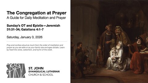 Sunday’s OT and Epistle—Jeremiah 31:31-34; Galatians 4:1-7