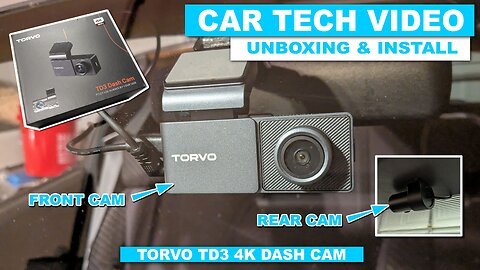 Torvo TD3 Dash Cam Unboxing and Install - Driving Footage Too!