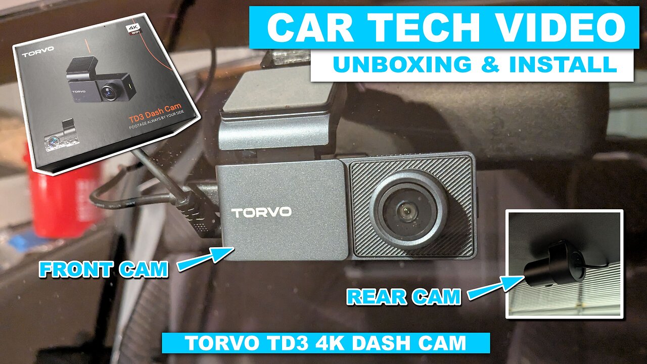 Torvo TD3 Dash Cam Unboxing and Install - Driving Footage Too!