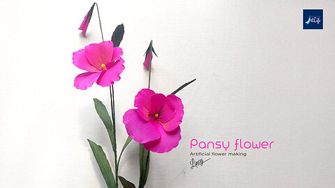 Pansy Flower making in easy steps | DIY | Art and craft