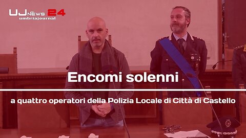 Encomi solenni a quattro operatori della Polizia Locale di Città di Castello