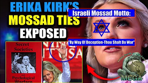 "BY WAY OF DECEPTION THOU SHALT DO WAR" ROTHSCHILD'S ISRAELI MOSSAD: Leaked Files Reveal Charlie Kirk's Wife Erika Is a Child Trafficking Mossad Agent