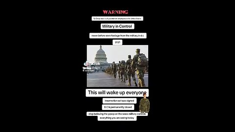 The Insurrection Act Was Signed And The Military Is In Control