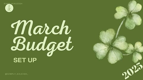 March Budget Setup | A Tight Month | EveryDollar | 2025