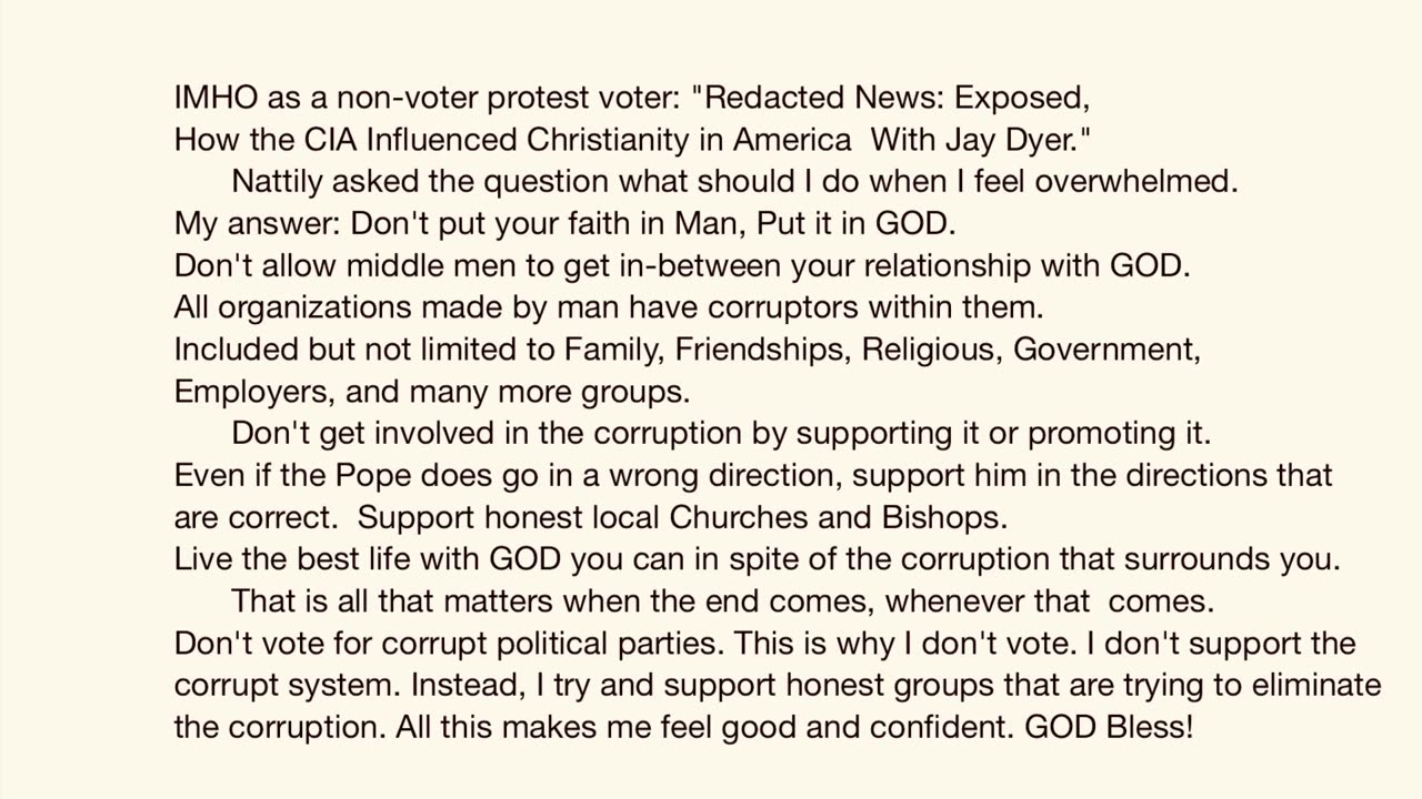 Redacted News: "Exposes The CIA...with Guest Jay Dyer.