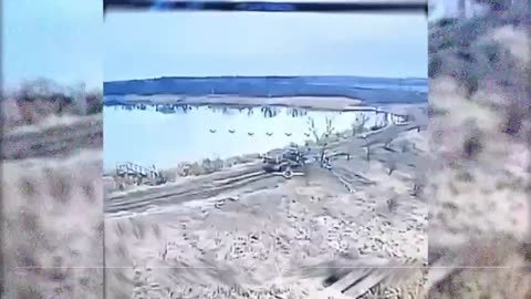 Ukrainian Paratrooper Attack Drone Smashes into Fully-Loaded Grad Launcher